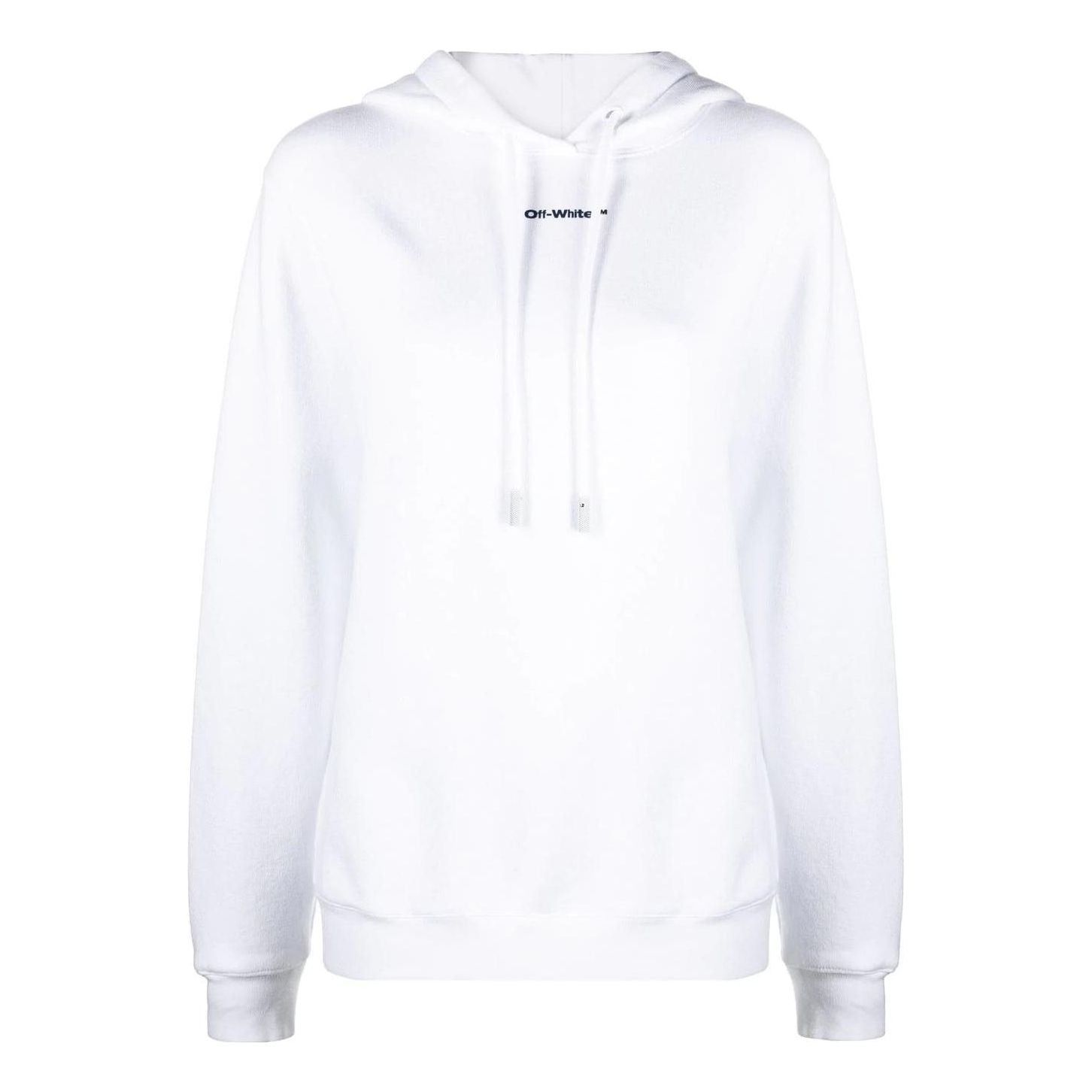 (WMNS) Off-White Arrows Cotton Hoodie 'White' OWBB035F22JER0050184 sold by KicksCrew
