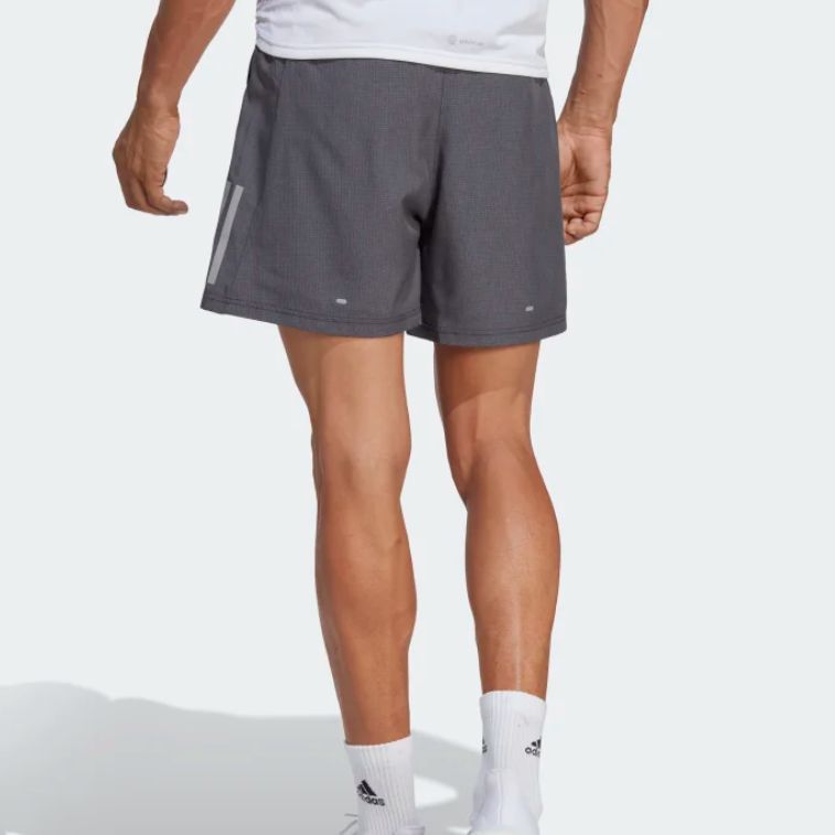 Adidas Own the Run Heather Shorts 'Grey' HR6614 sold by KicksCrew product image thumbnail 2