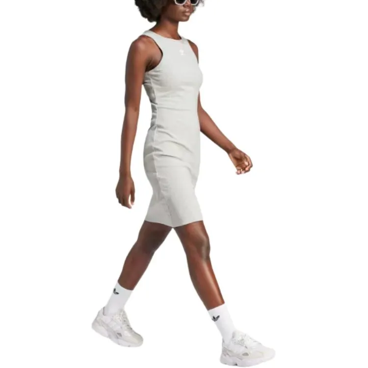 (WMNS) adidas Essentials Rib Tank Dress 'Grey' IR5923 sold by KicksCrew product image thumbnail 4