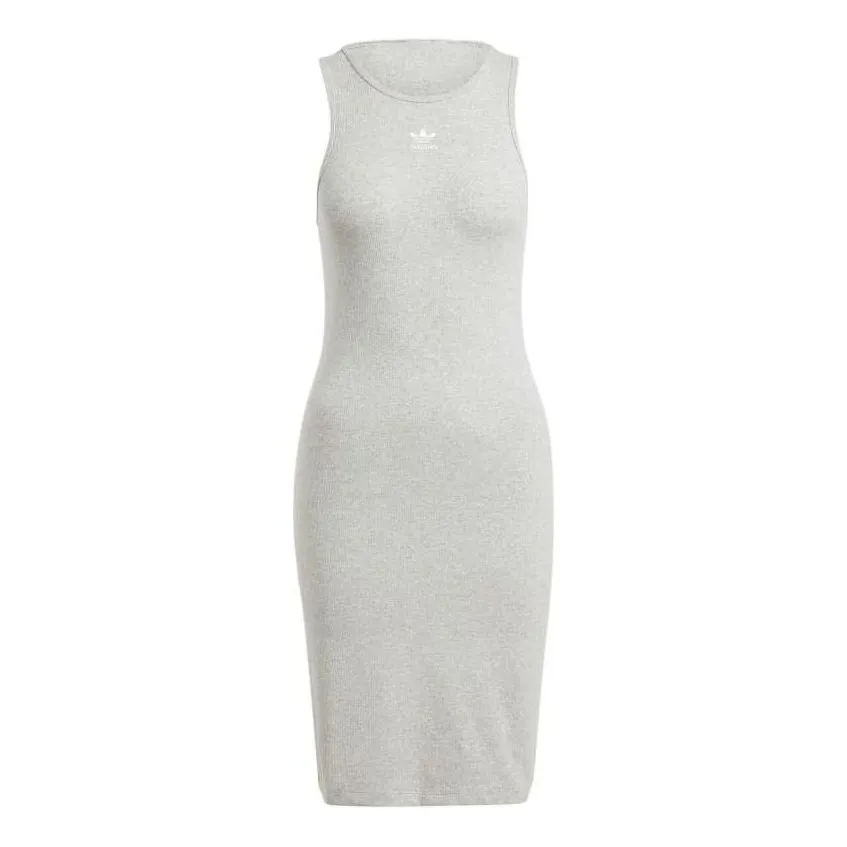 (WMNS) adidas Essentials Rib Tank Dress 'Grey' IR5923 sold by KicksCrew