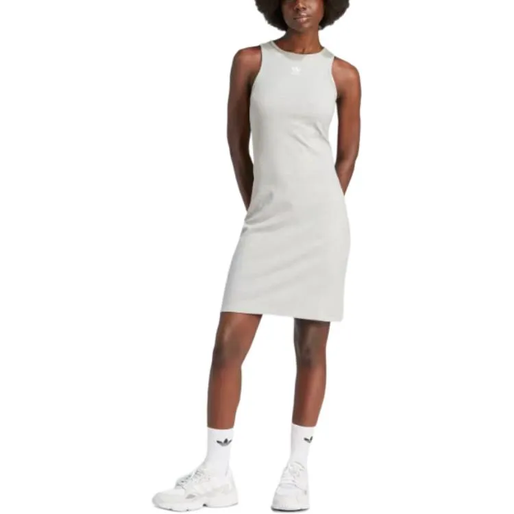 (WMNS) adidas Essentials Rib Tank Dress 'Grey' IR5923 sold by KicksCrew product image thumbnail 2