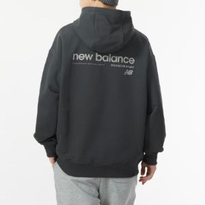 New Balance Embroidery NB Logo Hoodie 'Black' AMT41325-ACK sold by KicksCrew