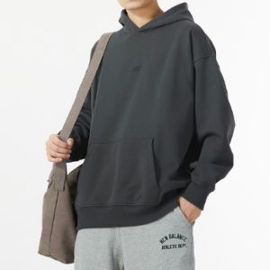 New Balance Embroidery NB Logo Hoodie 'Black' AMT41325-ACK sold by KicksCrew