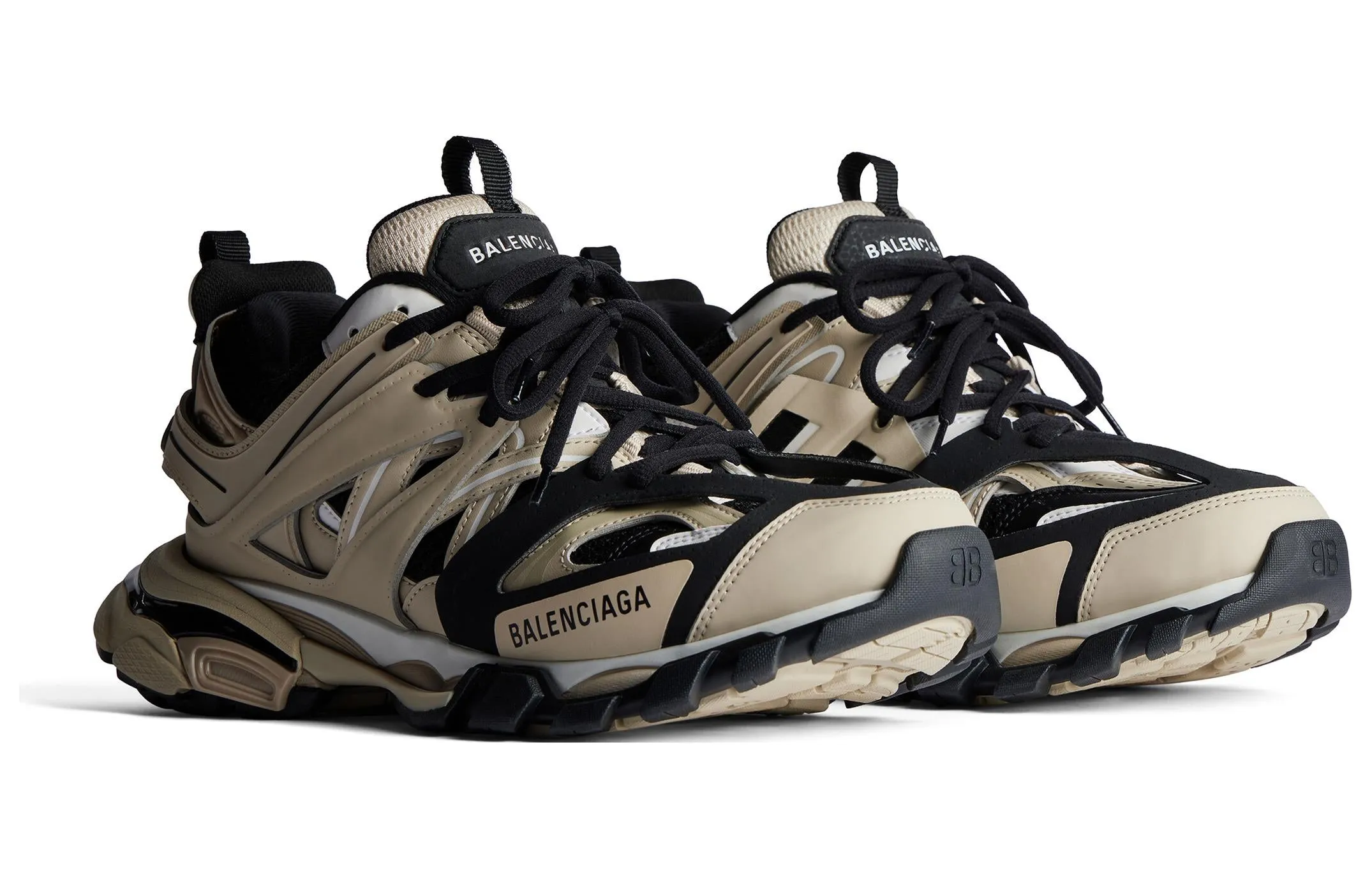 (WMNS) Balenciaga Track Sneakers 'Beige and Black Mesh and Nylon' 542436W3AC48071 sold by KicksCrew product image thumbnail 2