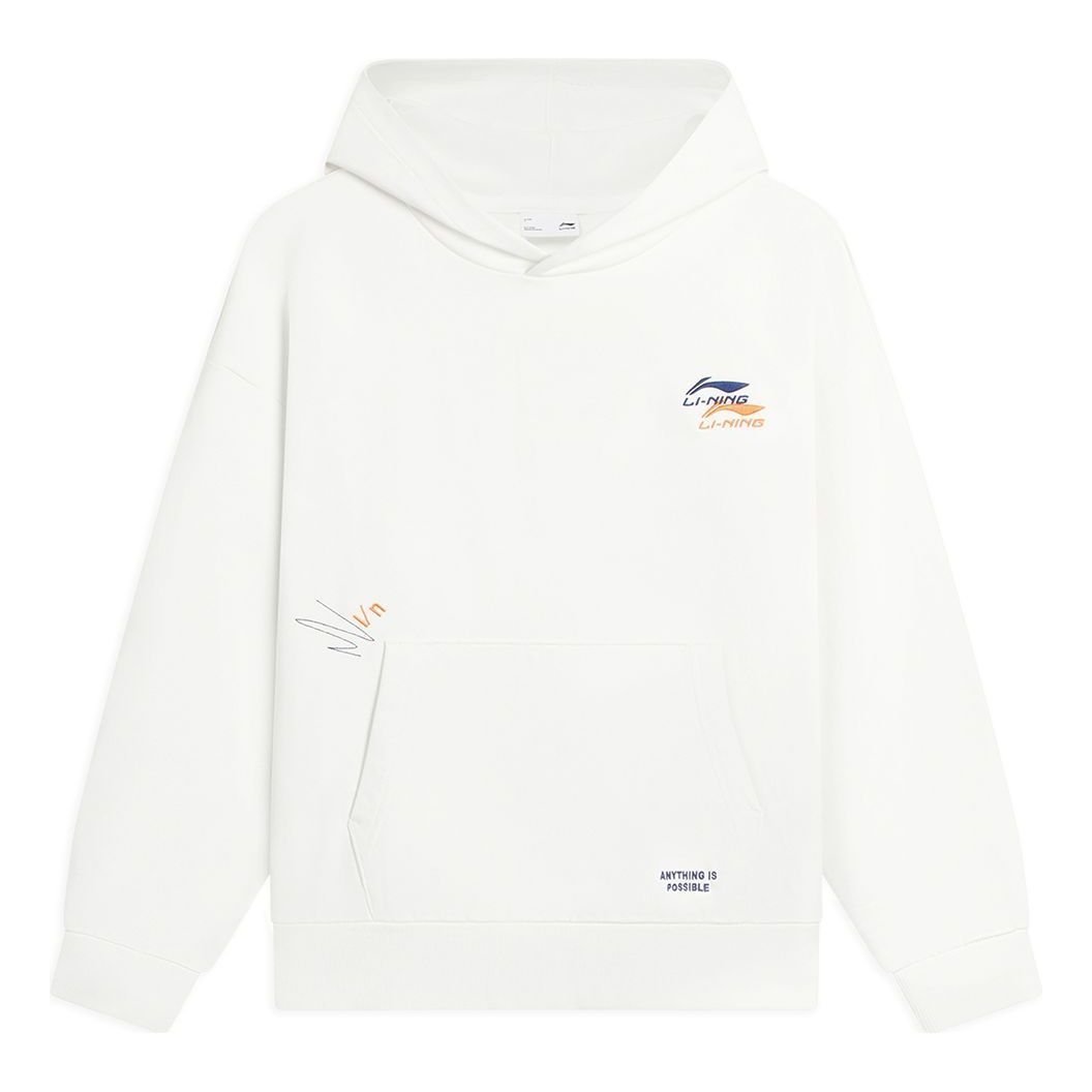Li-Ning Anything Is Possible Graphic Hoodie 'White' AWDSF73-6 sold by KicksCrew