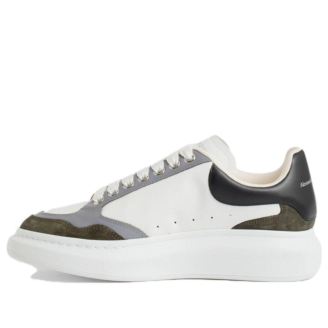 Alexander McQueen Oversized Sneaker 'White Khaki Grey' 757710WIA5V3155 sold by KicksCrew