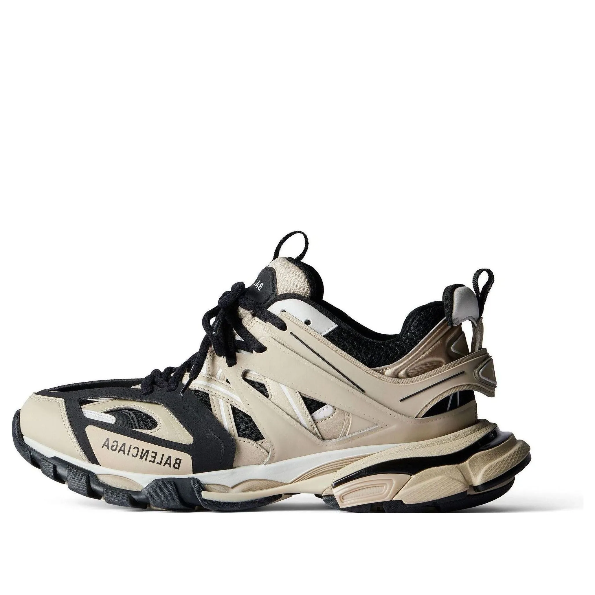 (WMNS) Balenciaga Track Sneakers 'Beige and Black Mesh and Nylon' 542436W3AC48071 sold by KicksCrew