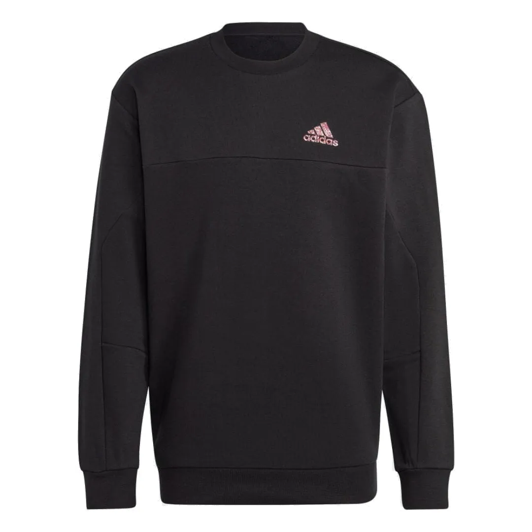 adidas Stadium Fleece Badge of Sport Sweatshirt 'Black' HN4758 sold by KicksCrew