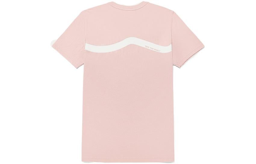 Vans Logo Casual T-Shirt 'Pink White' VN00090AYRR sold by KicksCrew product image thumbnail 2