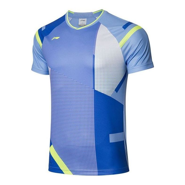 Li-Ning Badminton Training T-shirt 'Blue' AAYR011-4 sold by KicksCrew