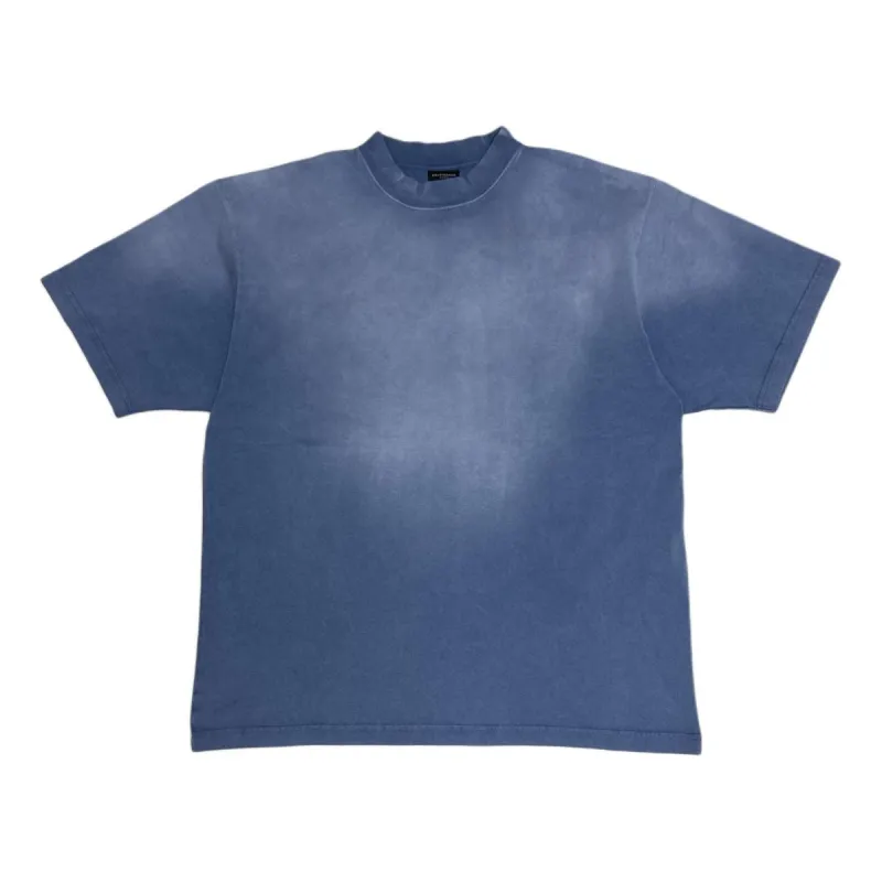 Balenciaga Hand-Drawn T-shirt 'Blue' 764235TPVU42671 sold by KicksCrew