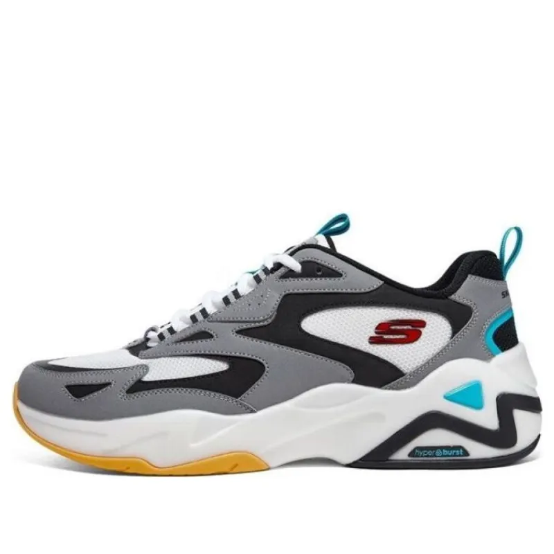 Skechers D'Lites Hyper Burst 'Grey White Multi' 894253-BKSR sold by KicksCrew