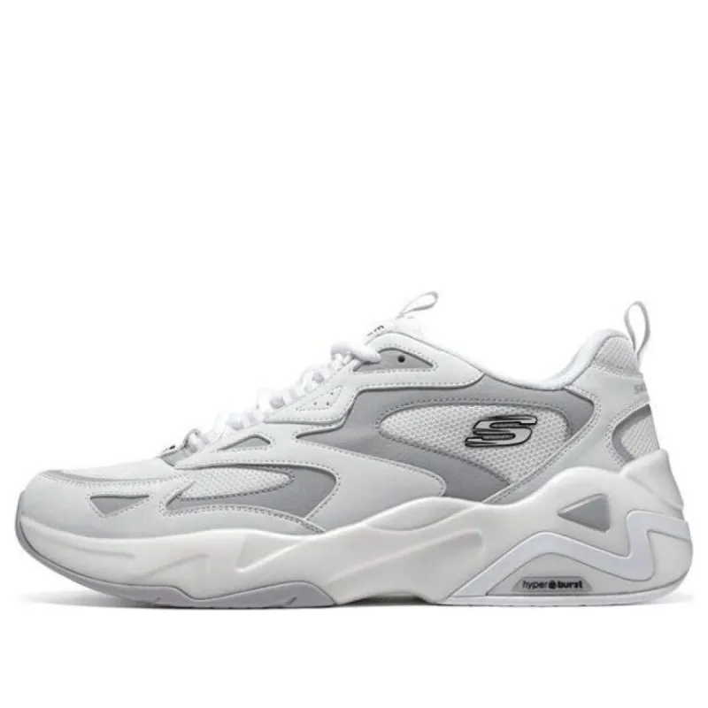 Skechers D'Lites Hyper Burst 'Grey White' 894253-WGY sold by KicksCrew