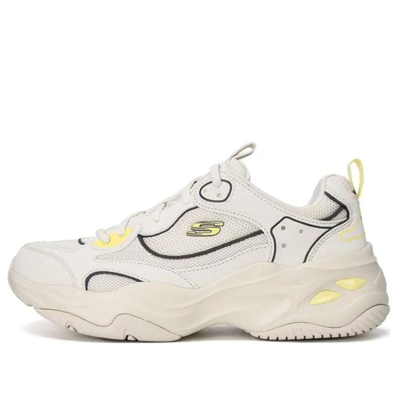Skechers DLites 4.0 'Cream White Yellow' 894249-NTMT sold by KicksCrew