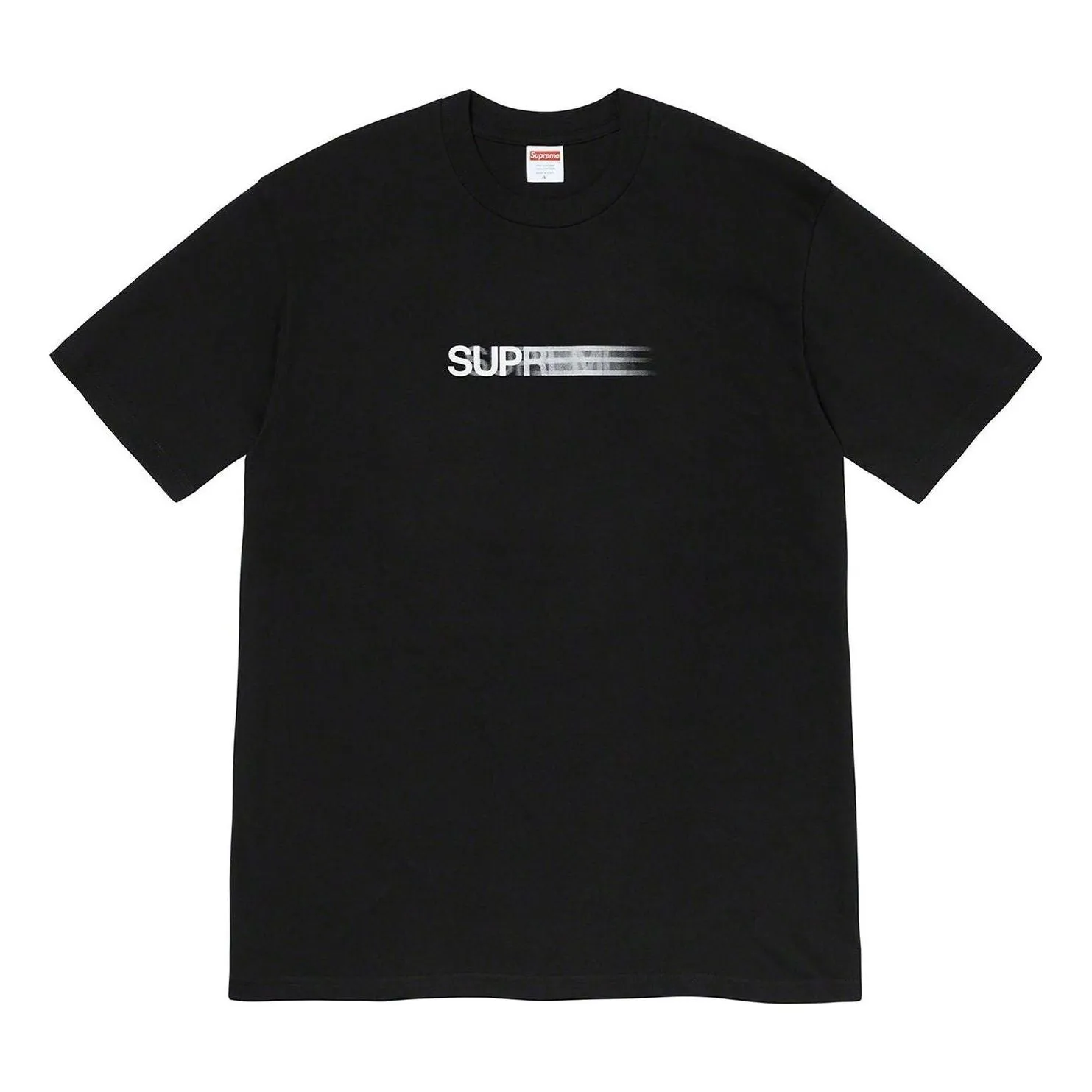 Supreme Motion Logo T-Shirt 'Black White' SUP-SS23-273 sold by KicksCrew