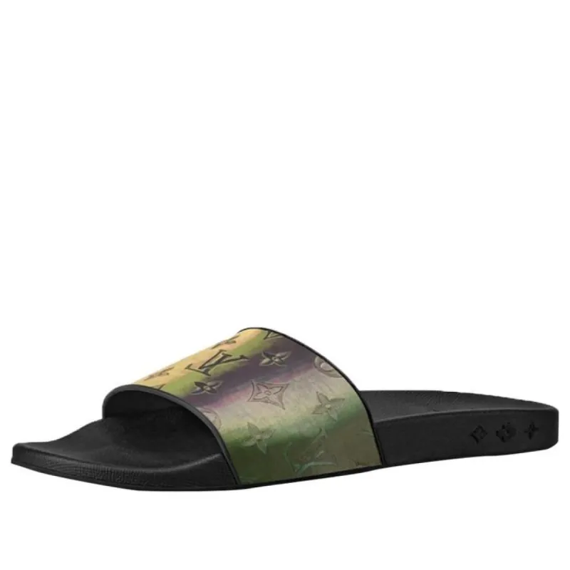 LOUIS VUITTON Waterfront Mules 'Colorful Monogram' 1A5I5K sold by KicksCrew