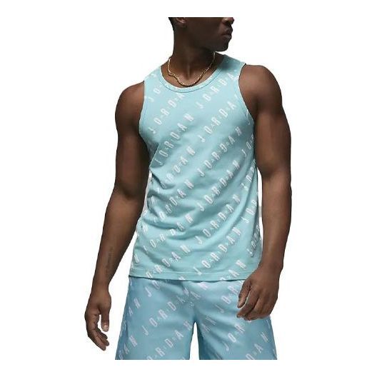 Air Jordan Essentials Men's Tank Top 'Bleached Aqua' DX9607-464 sold by KicksCrew