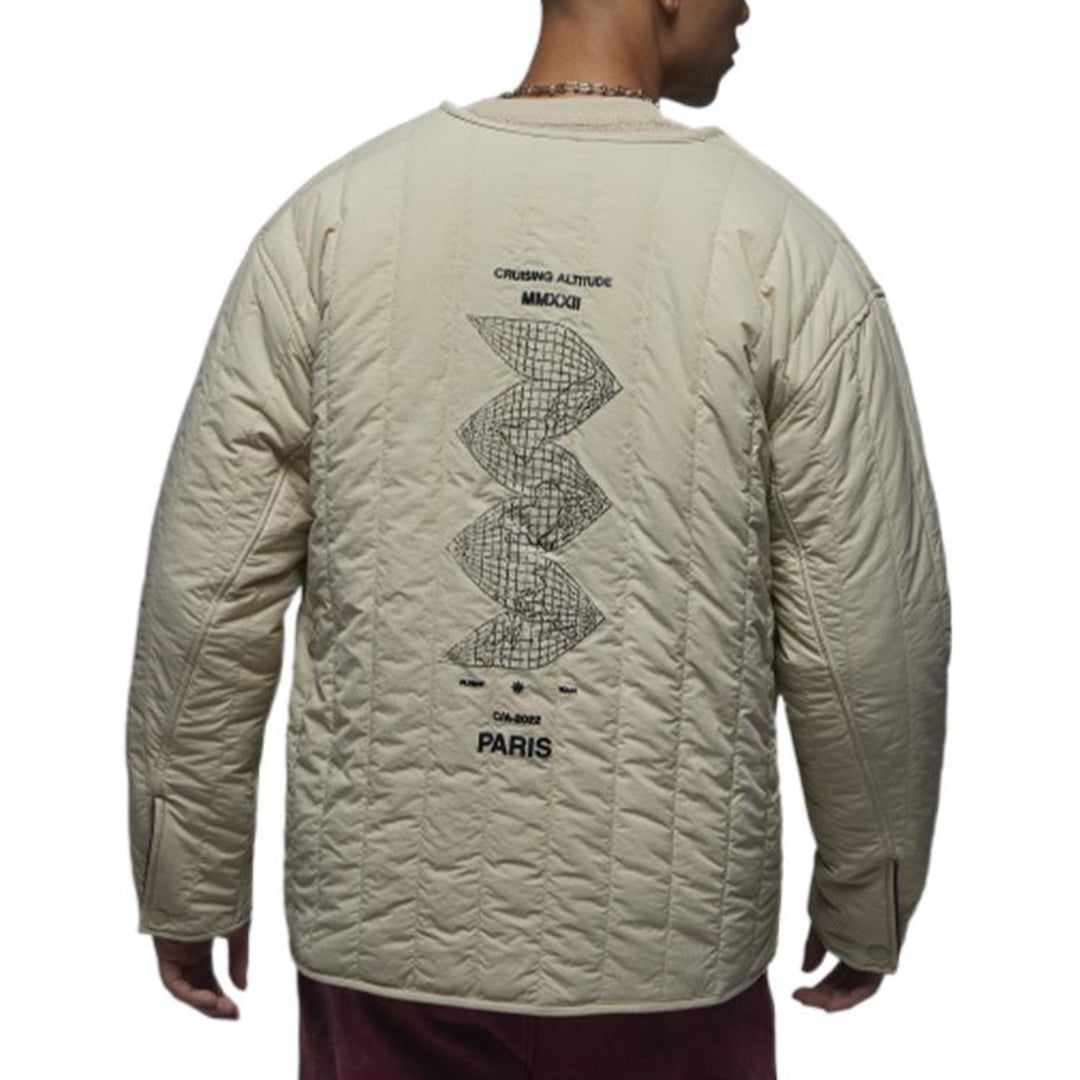 Air Jordan Flight Heritage Liner Reversible Jacket 'Beige Burgundy' DX4350-680 sold by KicksCrew product image thumbnail 3