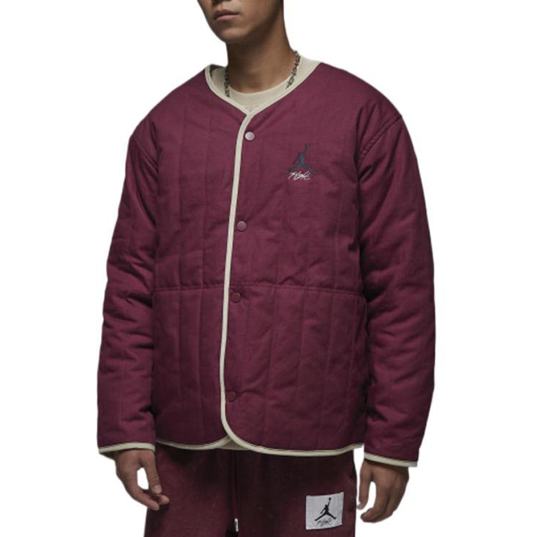 Air Jordan Flight Heritage Liner Reversible Jacket 'Beige Burgundy' DX4350-680 sold by KicksCrew product image thumbnail 4