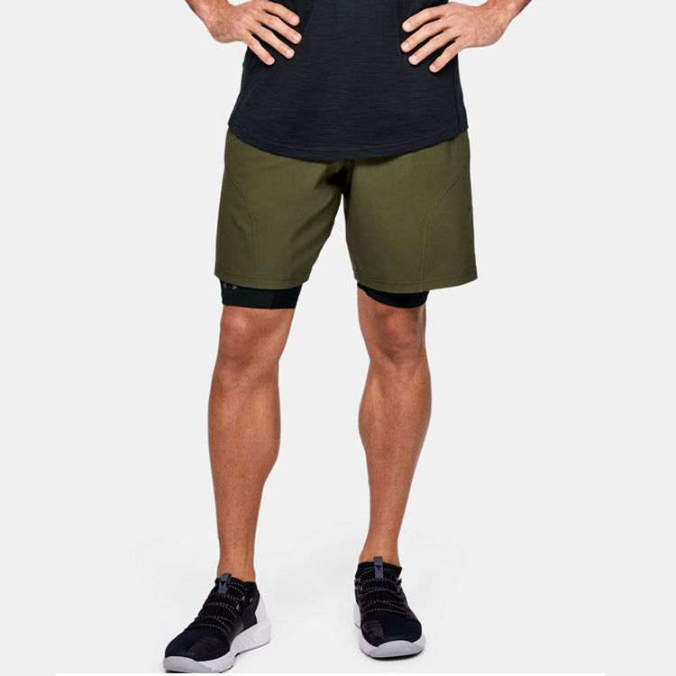 Under Armour Project Rock Unstoppable Shorts 'Olive Green' 1359119-315 sold by KicksCrew product image thumbnail 3