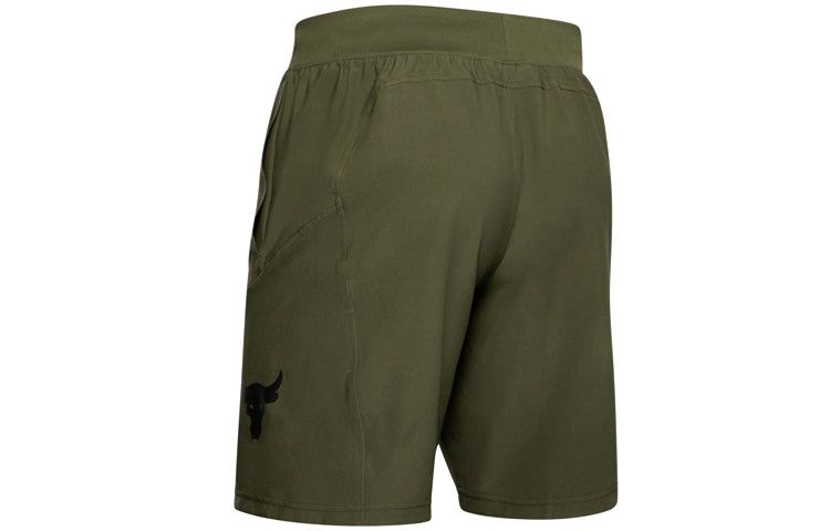 Under Armour Project Rock Unstoppable Shorts 'Olive Green' 1359119-315 sold by KicksCrew product image thumbnail 2