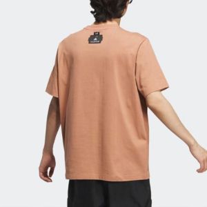 Adidas ST GF GFX T-Shirts 'Tan' IA8132 sold by KicksCrew