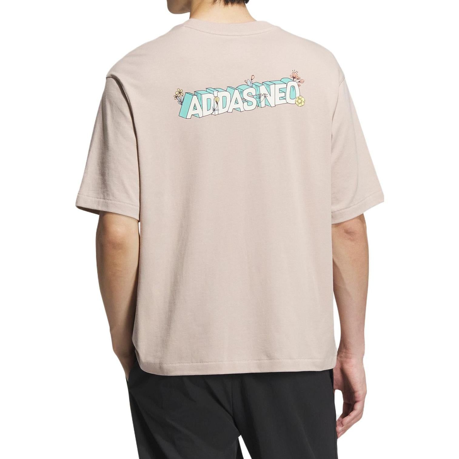 Adidas Neo Graphic T-Shirts 'Beige' IK6085 sold by KicksCrew product image thumbnail 3