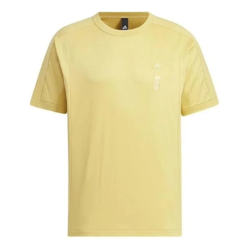 adidas Casual Pullover Sports T-Shirt 'Yellow' IX4272 sold by KicksCrew