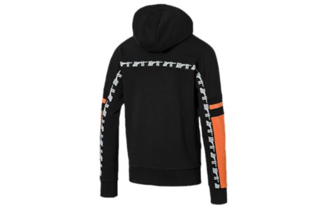 Puma Colorblocked Half Zip Hoodie 'Black Orange White' 595880-56 sold by KicksCrew