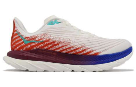 (WMNS) Hoka One One Mach 5 Wide 'White Fire Red' 1136678-WFM sold by KicksCrew