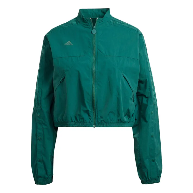 (WMNS) adidas Tiro Snap-Button Jacket Asia Sizing 'Green' IM5013 sold by KicksCrew