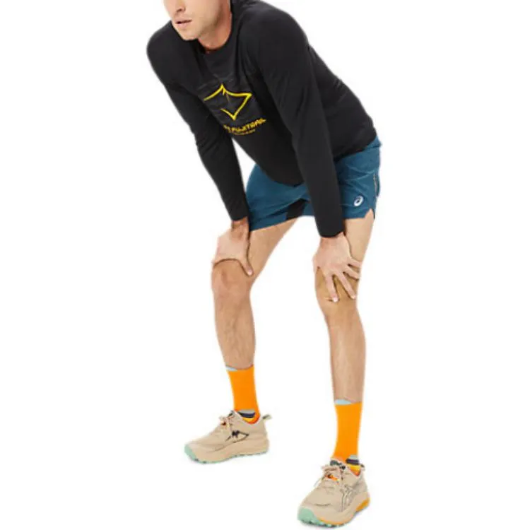 ASICS Fujitrail Logo Long Sleeve T-shirt 'Black Yellow' 2011C987-001 sold by KicksCrew product image thumbnail 4