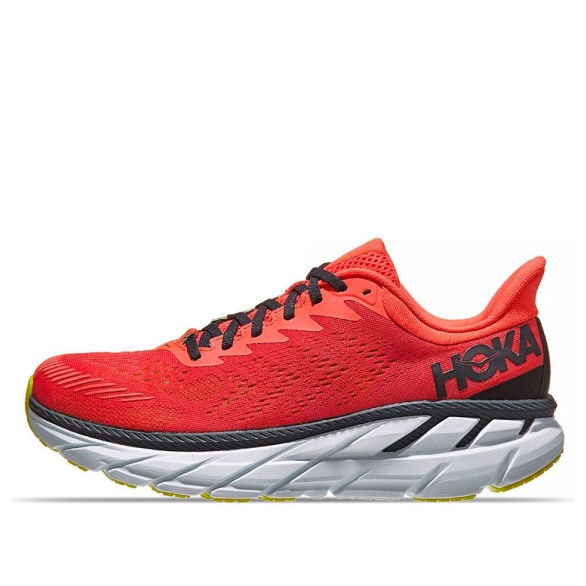 HOKA ONE ONE Clifton 7 'Orange Red Black' 1110508-CLBLC sold by KicksCrew