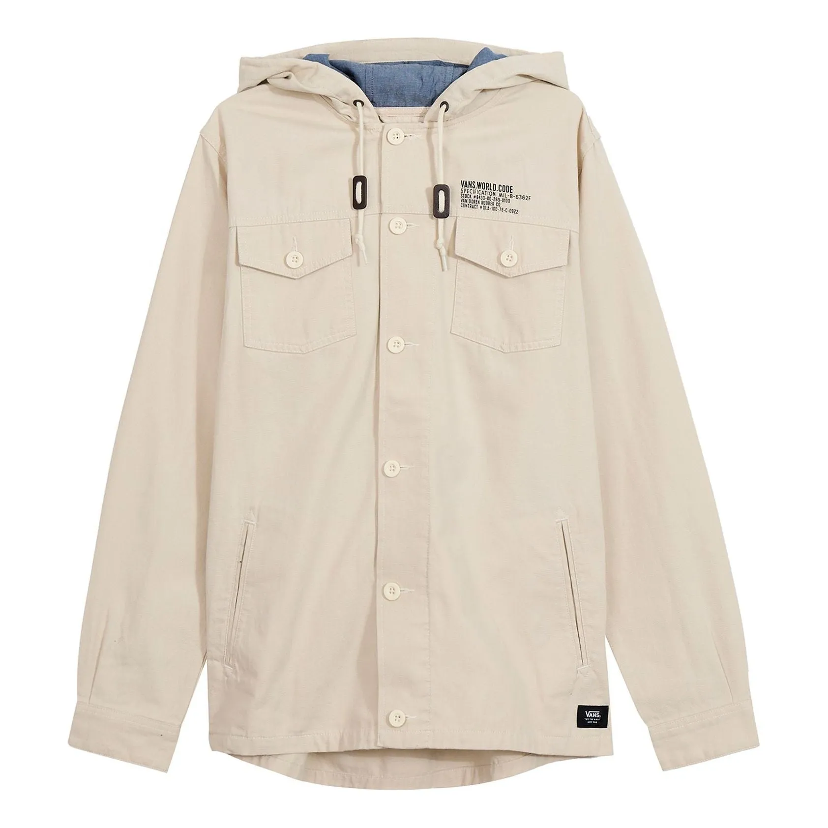 Vans Casual Hooded Jacket 'Beige' VNOA36JL2N1 sold by KicksCrew