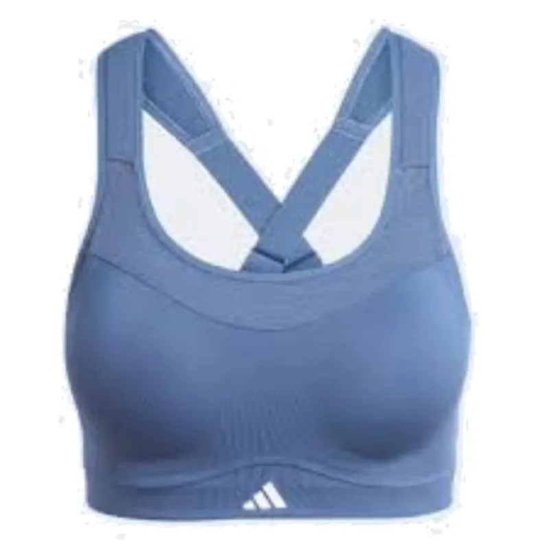 (WMNS) adidas TLRD Impact Luxe High-Support Zip Bra Asia Sizing 'Teal' IX4944 sold by KicksCrew