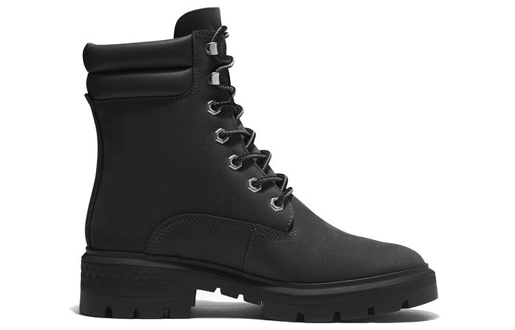 (WMNS) Timberland Cortina Valley 6 Inch Waterproof Boots 'Black Nubuck' A5NBY015 sold by KicksCrew product image thumbnail 2