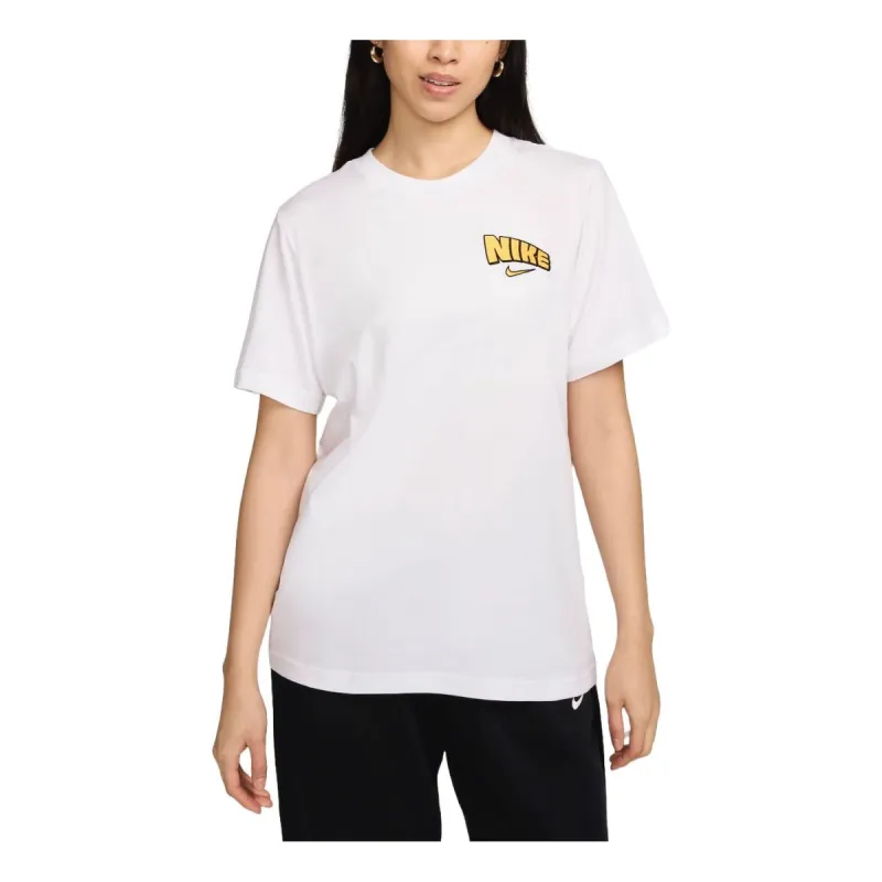 (WMNS) Nike Sportswear Loose T-shirt Asia Sizing 'White' HM5024-100 sold by KicksCrew