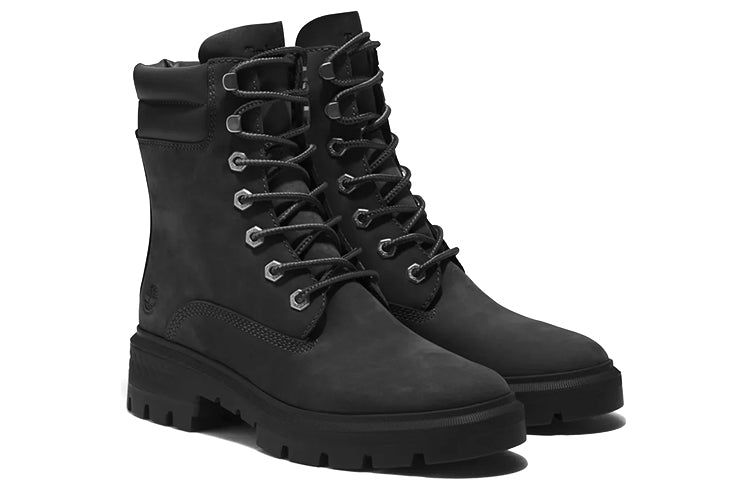 (WMNS) Timberland Cortina Valley 6 Inch Waterproof Boots 'Black Nubuck' A5NBY015 sold by KicksCrew product image thumbnail 3