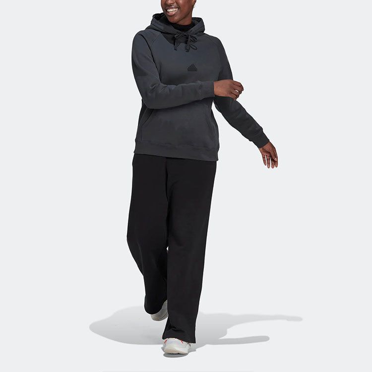 (WMNS) adidas Oversized Hoodie Sweatshirt 'Grey' HM2854 sold by KicksCrew product image thumbnail 2