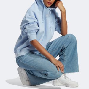 (WMNS) adidas Logo Hoodie 'Baby Blue' IK7690 sold by KicksCrew