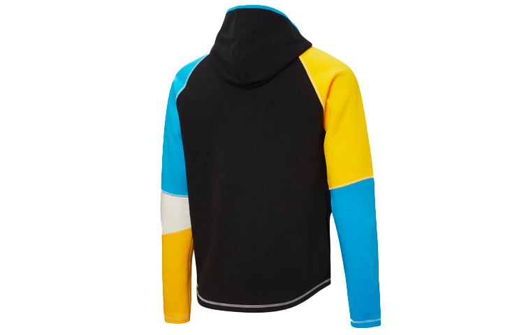 Puma Panelled Logo Jacket 'Black White Blue Yellow' 532183-01 sold by KicksCrew product image thumbnail 2