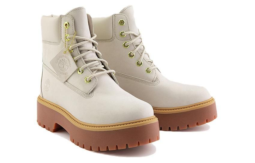 (WMNS) Timberland Stone Street 6 Inch Platform Waterproof Boot 'Light Taupe' A6AWZW sold by KicksCrew product image thumbnail 3