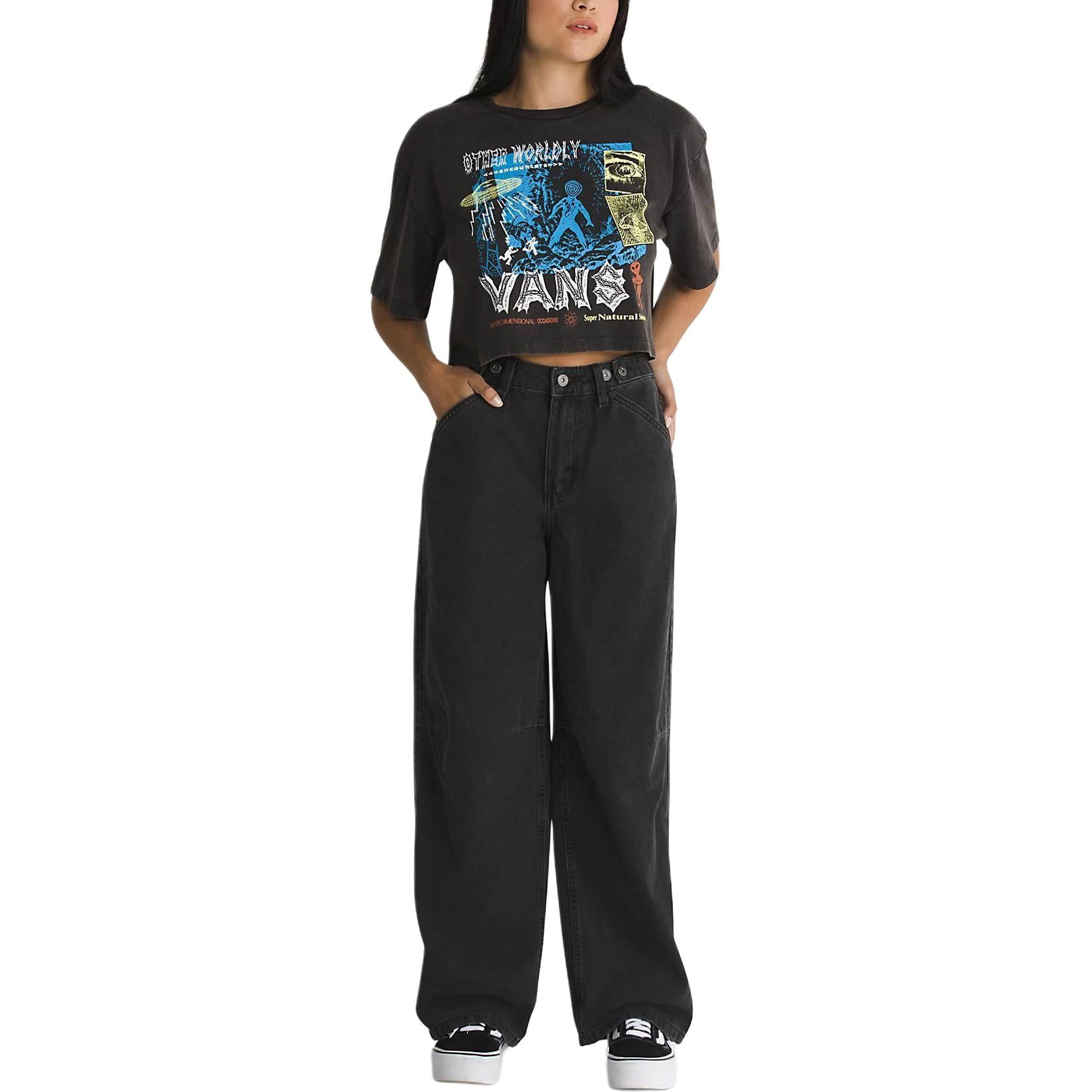 (WMNS) Vans Curbside Pants 'Black' VN000FVHBLK sold by KicksCrew product image thumbnail 4