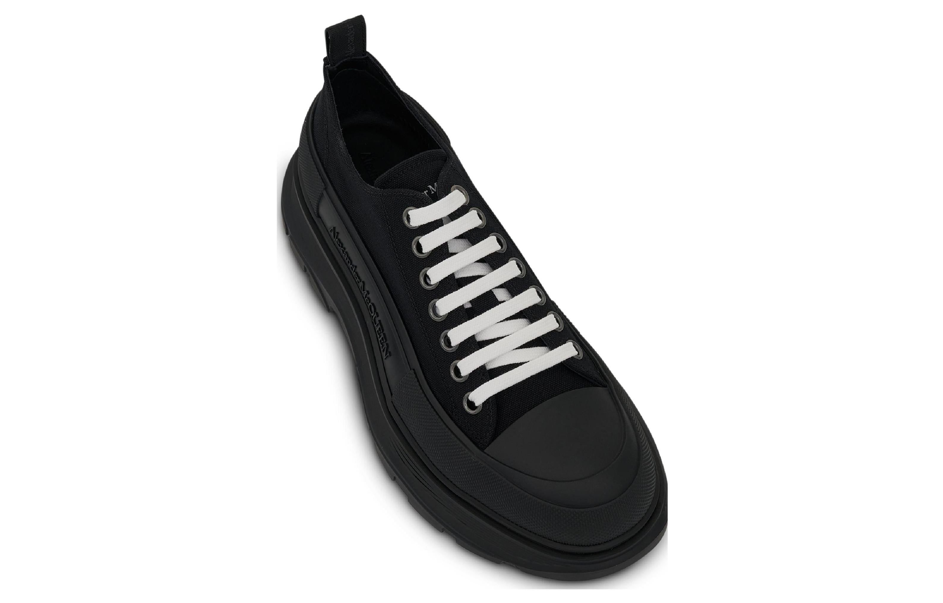 Alexander McQueen Tread Slick Low Lace Up Shoes 'Black White' 705660W4MV21000 sold by KicksCrew product image thumbnail 4
