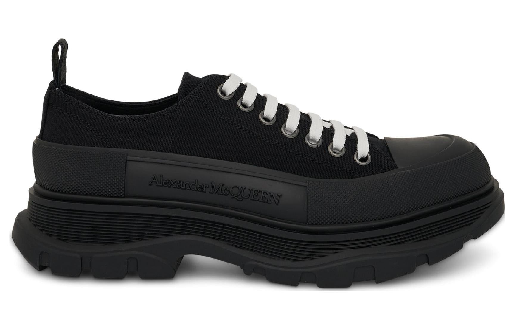 Alexander McQueen Tread Slick Low Lace Up Shoes 'Black White' 705660W4MV21000 sold by KicksCrew product image thumbnail 2