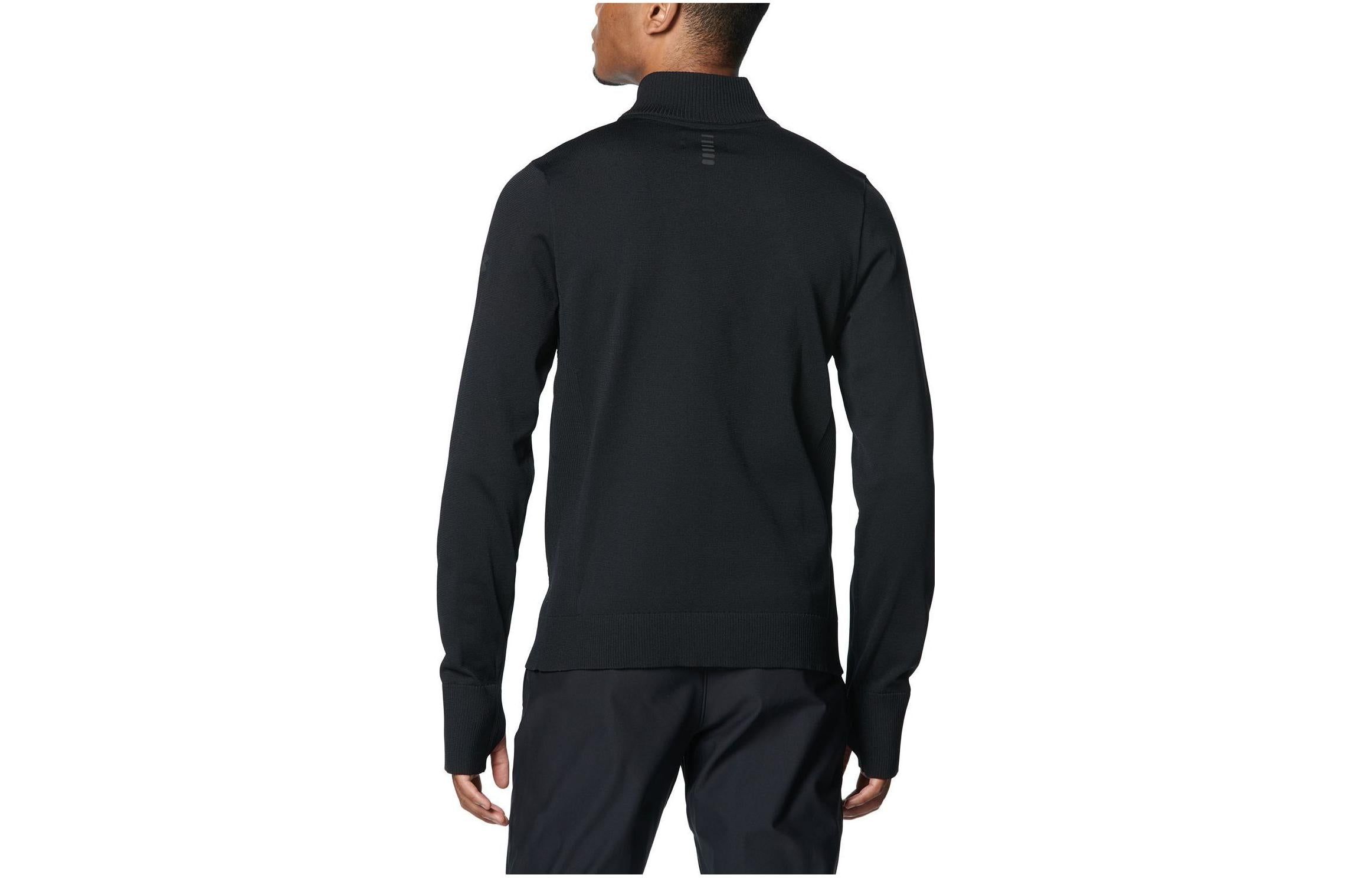 Under Armour IntelliKnit Run 1/2 Zip Shirt 'Black' 1378170-001 sold by KicksCrew product image thumbnail 2