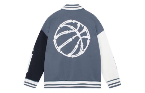 Li-Ning Hoops Graphic Baseball Jacket 'Storm Blue' AJDSB17-4 sold by KicksCrew