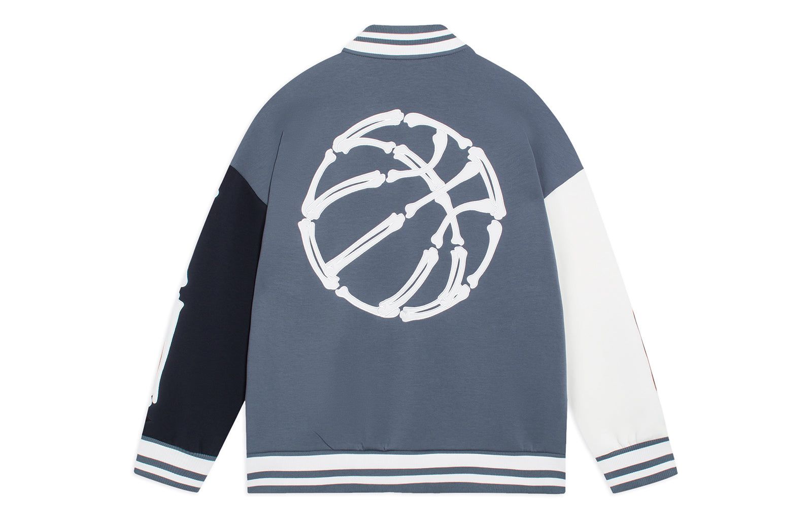 Li-Ning Hoops Graphic Baseball Jacket 'Storm Blue' AJDSB17-4 sold by KicksCrew product image thumbnail 2