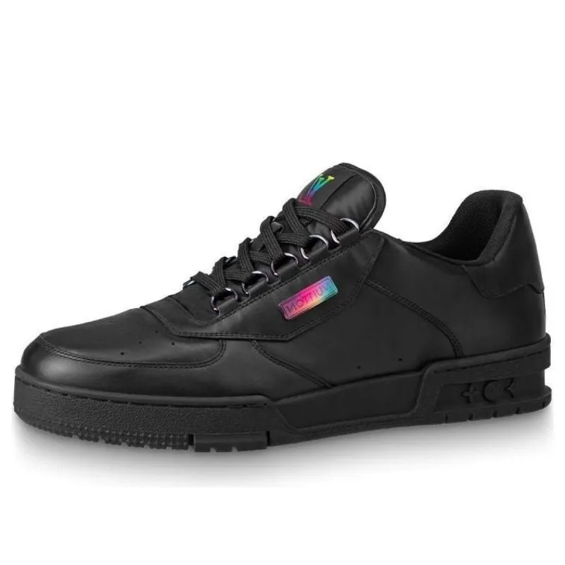 LOUIS VUITTON Trainer Sneakers 'Black Iridescent' 1A5YSG sold by KicksCrew