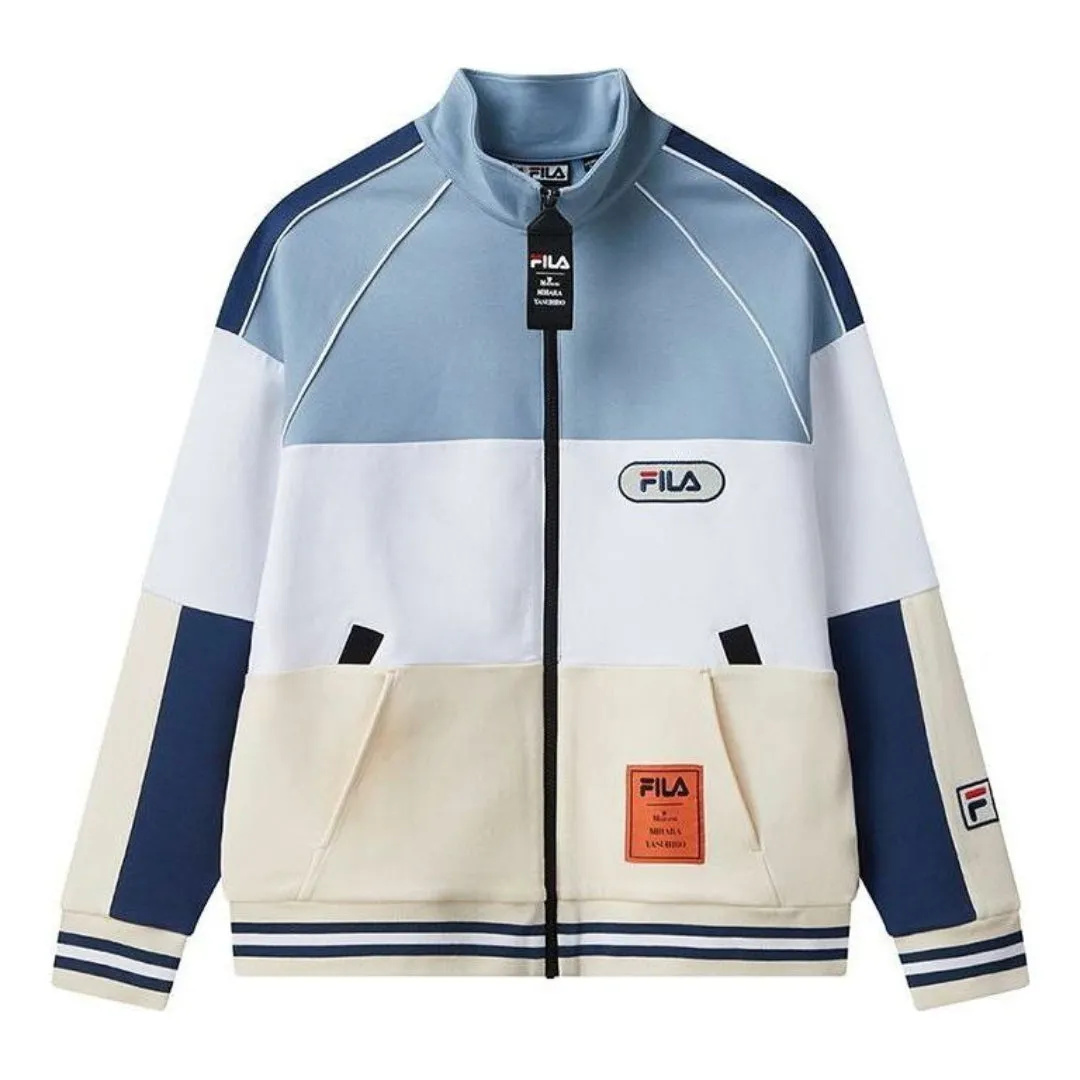 FILA x Mihara Yasuhiro Jacket 'Teal White Beige' F71M048505F-LB sold by KicksCrew